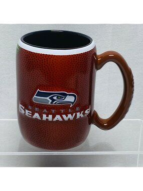 Seattle Seahawks NFL Ceramic Mug Football-Themed Handle Boelter Brands 14oz